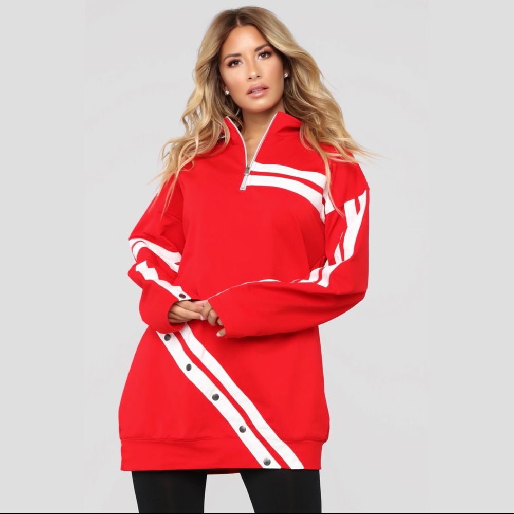 Fashion nova red pullover